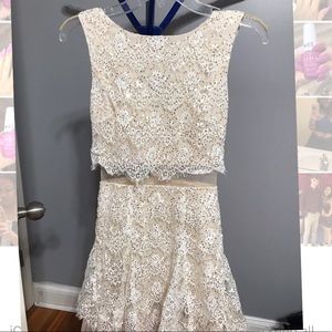 Light Champaign sequin dress